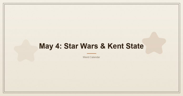 May 4: Star Wars, Kent State, and the Haymarket Bomb — featured image