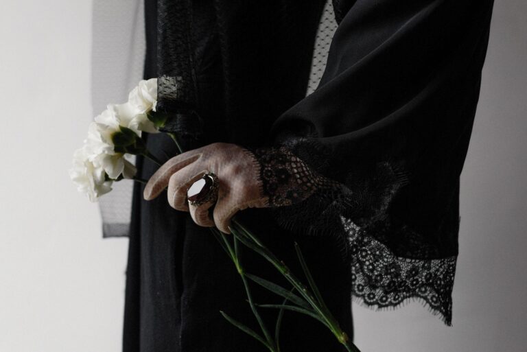 A bright lifestyle photo depicting victorian art mourning two and half year social performance.