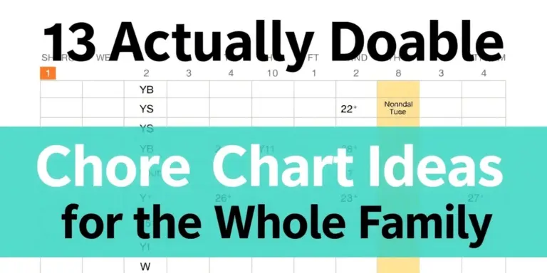 13 Actually Doable Chore Chart Ideas for the Whole Family